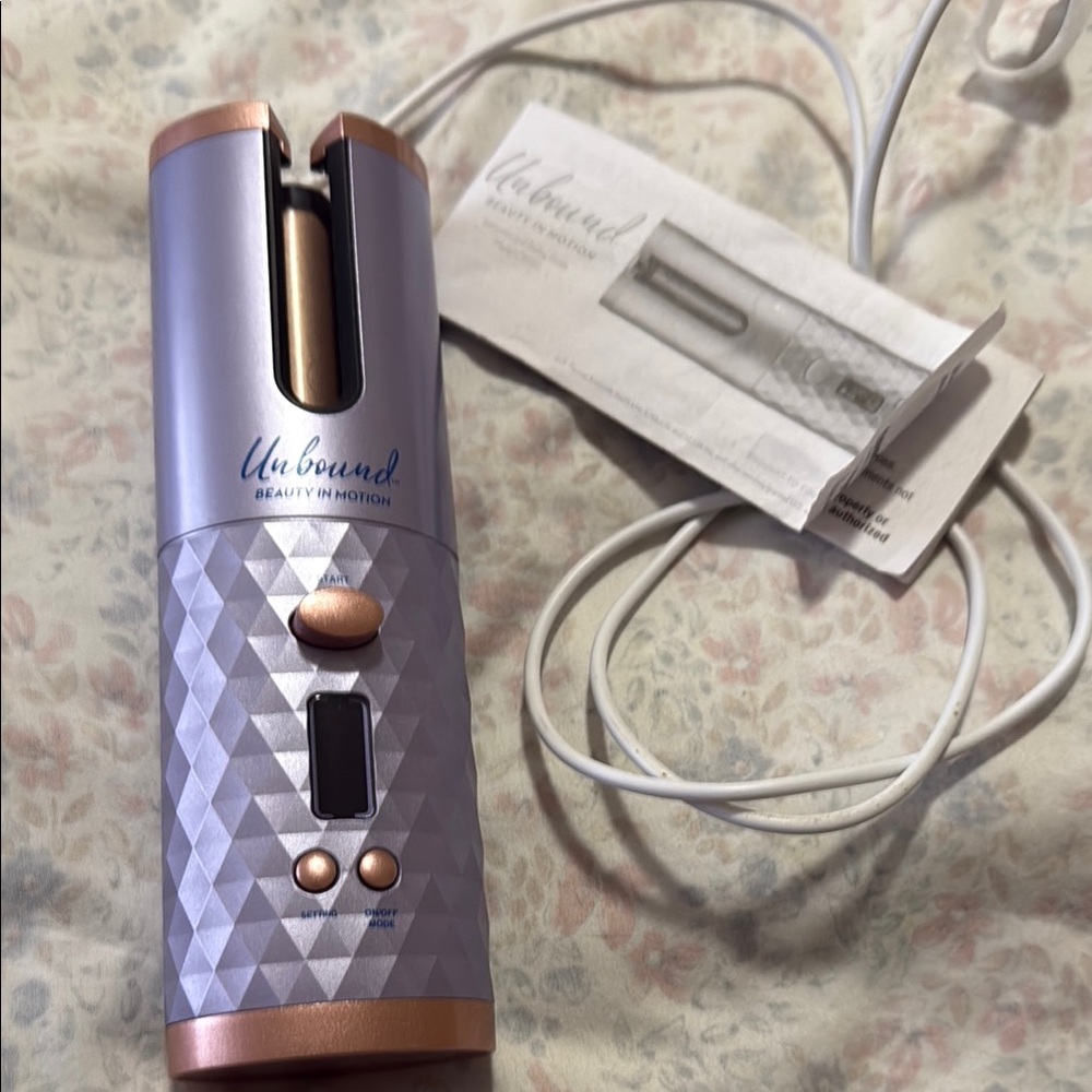 Purple and Gold Hair Styling Tool
